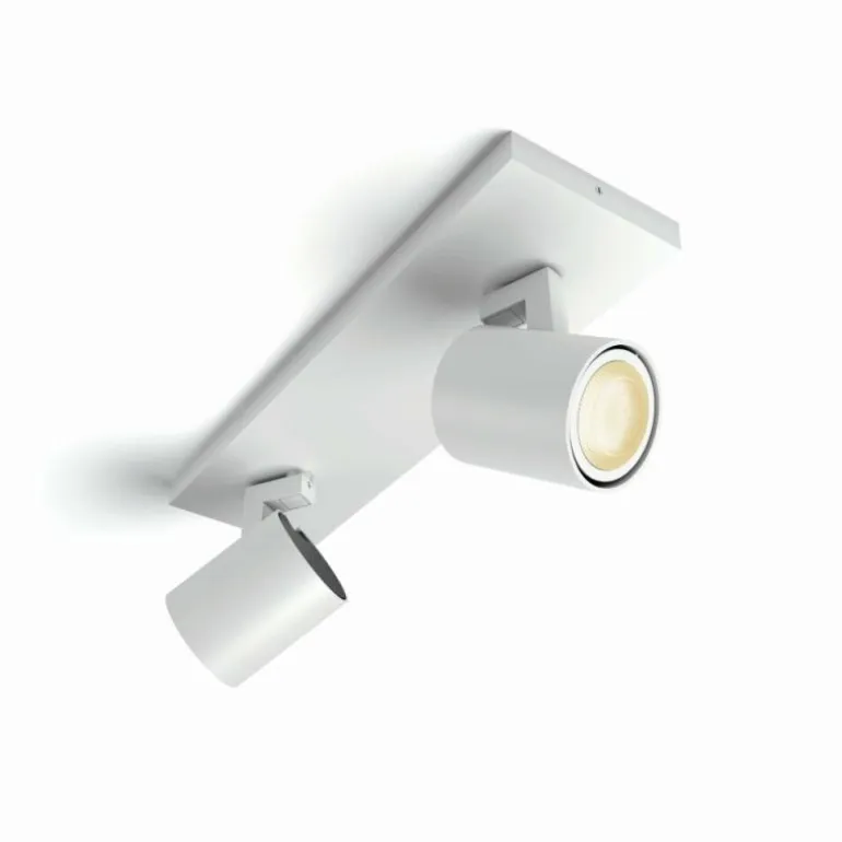 Plafonnier Philips Hue Runner LED Blanc, 2 lumières, Télécommandes