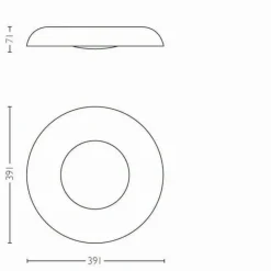 Plafonnier Philips Hue Still LED Aluminium, 1 lumière, Télécommandes