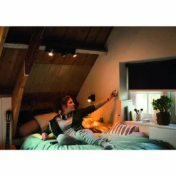 Luminaires Philips Spots Et Projecteurs|Plafonnier Philips Kosipo Noir, 3 lumières