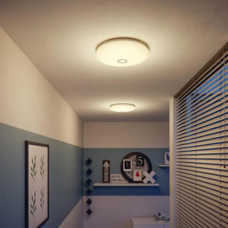 Luminaires Philips Éclairage Led|Plafonnier Philips Mauve LED Blanc, 1 lumière, Détecteur de mouvement