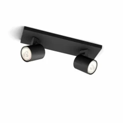 Luminaires Philips Spots Et Projecteurs|Plafonnier Philips myLiving Runner Noir, 2 lumières