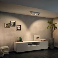 Luminaires Philips Éclairage Led|Plafonnier Philips Star LED Blanc, 3 lumières