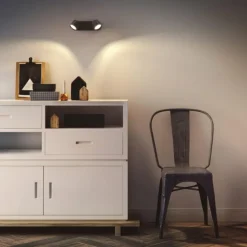 Luminaires Philips Éclairage Led|Plafonnier Philips Star LED Noir, 2 lumières
