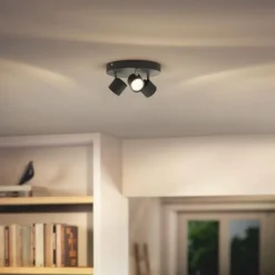 Luminaires Philips Spots Et Projecteurs|Plafonnier Philips Star LED Noir, 3 lumières