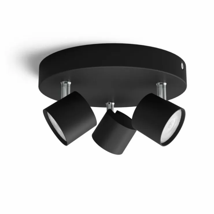 Luminaires Philips Spots Et Projecteurs|Plafonnier Philips Star LED Noir, 3 lumières