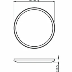 Luminaires Philips Éclairage Led|Plafonnier Philips Superslim CL550 LED Noir, 1 lumière