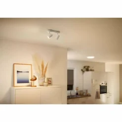 Plafonnier Philips WiZ IMAGEO LED Blanc, 2 lumières