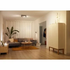 Plafonnier Philips WiZ IMAGEO LED Noir, 3 lumières