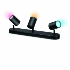 Plafonnier Philips WiZ IMAGEO LED Noir, 3 lumières, Changeur de couleurs