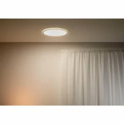 Plafonnier Philips WiZ SuperSlim LED Blanc, 1 lumière