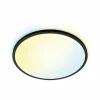 Plafonnier Philips WiZ SuperSlim LED Noir, 1 lumière