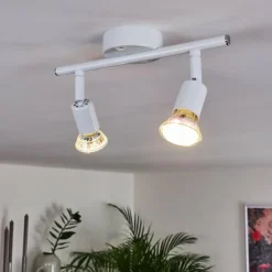 hofstein Éclairage Led|Plafonnier Planes LED Blanc, 2 lumières