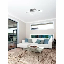 Luminaires Reality Éclairage Led|Plafonnier Reality Argos LED Chrome, 1 lumière