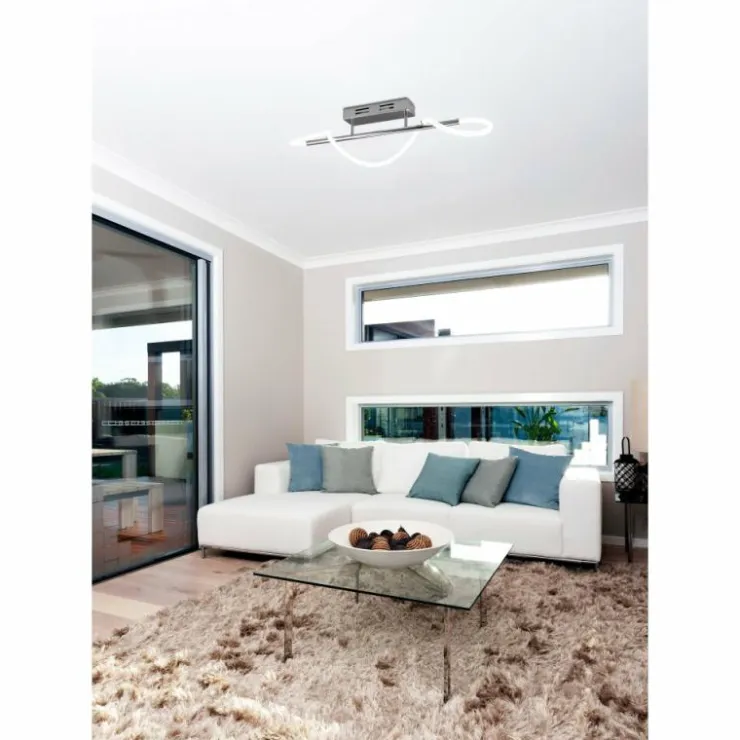 Luminaires Reality Éclairage Led|Plafonnier Reality Argos LED Chrome, 1 lumière