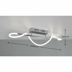 Luminaires Reality Éclairage Led|Plafonnier Reality Argos LED Chrome, 1 lumière
