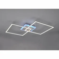 Luminaires Reality Éclairage Led|Plafonnier Reality Arribo LED Titane, 3 lumières, Télécommandes, Changeur de couleurs