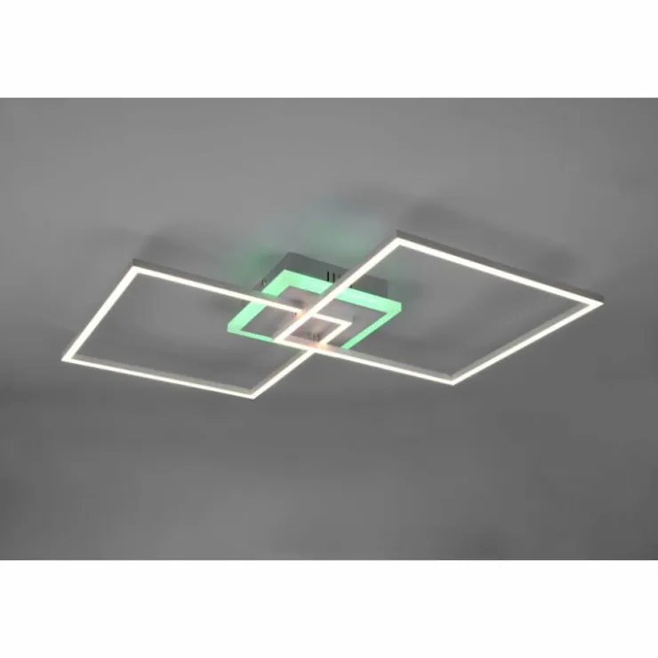 Luminaires Reality Éclairage Led|Plafonnier Reality Arribo LED Titane, 3 lumières, Télécommandes, Changeur de couleurs
