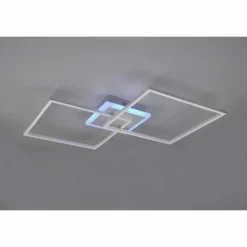 Luminaires Reality Éclairage Led|Plafonnier Reality Arribo LED Titane, 3 lumières, Télécommandes, Changeur de couleurs