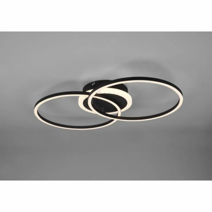 Luminaires Reality Éclairage Led|Plafonnier Reality Arribo LED Noir, 3 lumières, Télécommandes, Changeur de couleurs