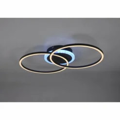 Luminaires Reality Éclairage Led|Plafonnier Reality Arribo LED Noir, 3 lumières, Télécommandes, Changeur de couleurs