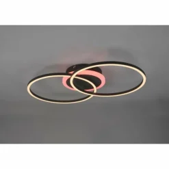 Luminaires Reality Éclairage Led|Plafonnier Reality Arribo LED Noir, 3 lumières, Télécommandes, Changeur de couleurs