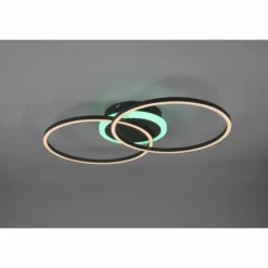 Luminaires Reality Éclairage Led|Plafonnier Reality Arribo LED Noir, 3 lumières, Télécommandes, Changeur de couleurs