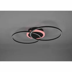 Luminaires Reality Éclairage Led|Plafonnier Reality Arribo LED Noir, 3 lumières, Télécommandes, Changeur de couleurs