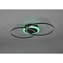 Luminaires Reality Éclairage Led|Plafonnier Reality Arribo LED Noir, 3 lumières, Télécommandes, Changeur de couleurs