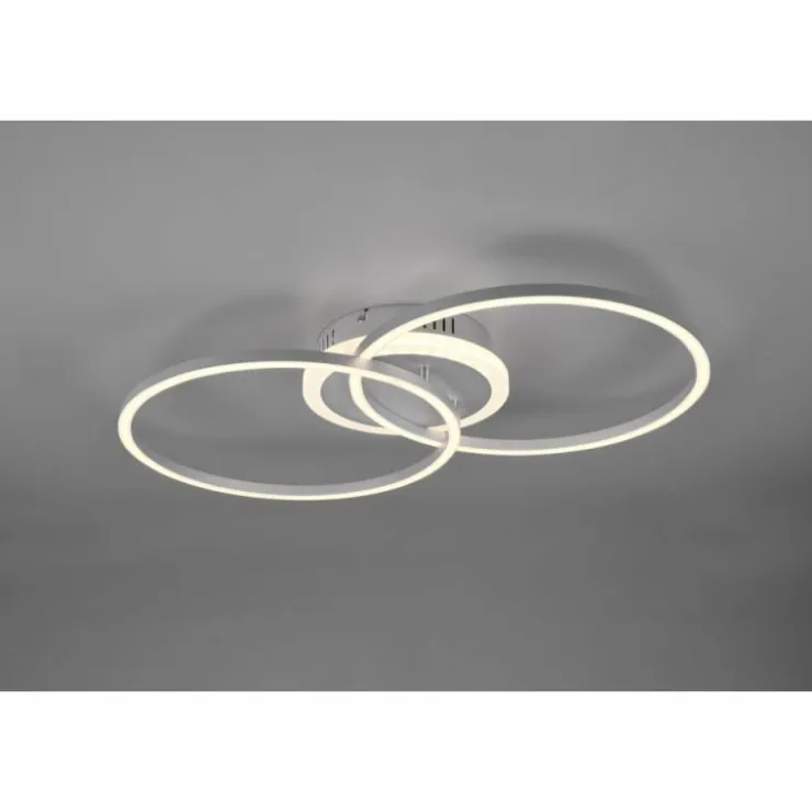 Luminaires Reality Éclairage Led|Plafonnier Reality Arribo LED Titane, 3 lumières, Télécommandes, Changeur de couleurs