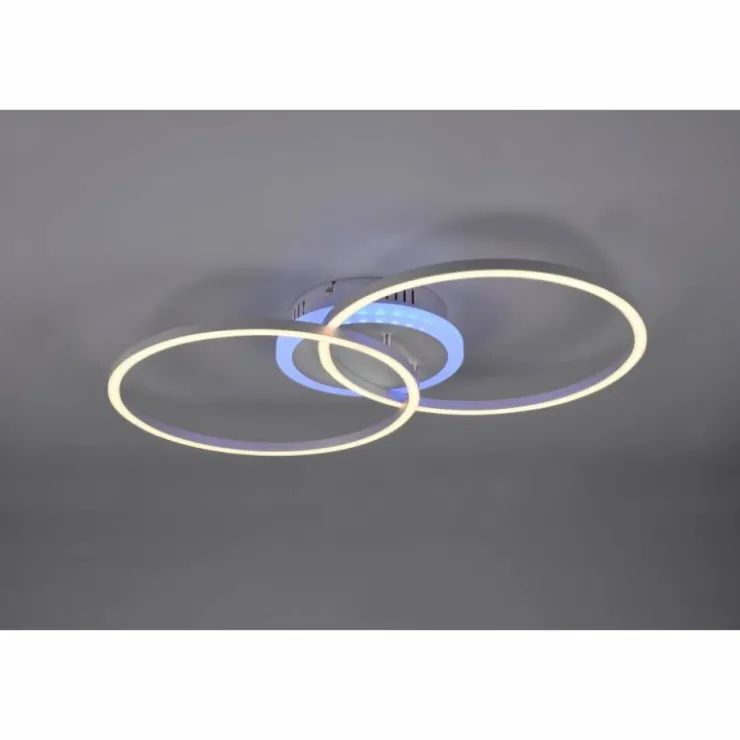 Luminaires Reality Éclairage Led|Plafonnier Reality Arribo LED Titane, 3 lumières, Télécommandes, Changeur de couleurs