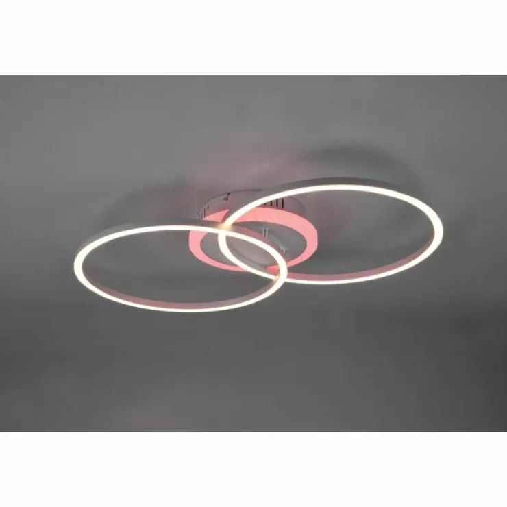 Luminaires Reality Éclairage Led|Plafonnier Reality Arribo LED Titane, 3 lumières, Télécommandes, Changeur de couleurs