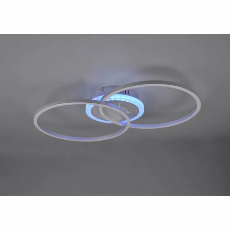 Luminaires Reality Éclairage Led|Plafonnier Reality Arribo LED Titane, 3 lumières, Télécommandes, Changeur de couleurs