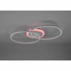 Luminaires Reality Éclairage Led|Plafonnier Reality Arribo LED Titane, 3 lumières, Télécommandes, Changeur de couleurs