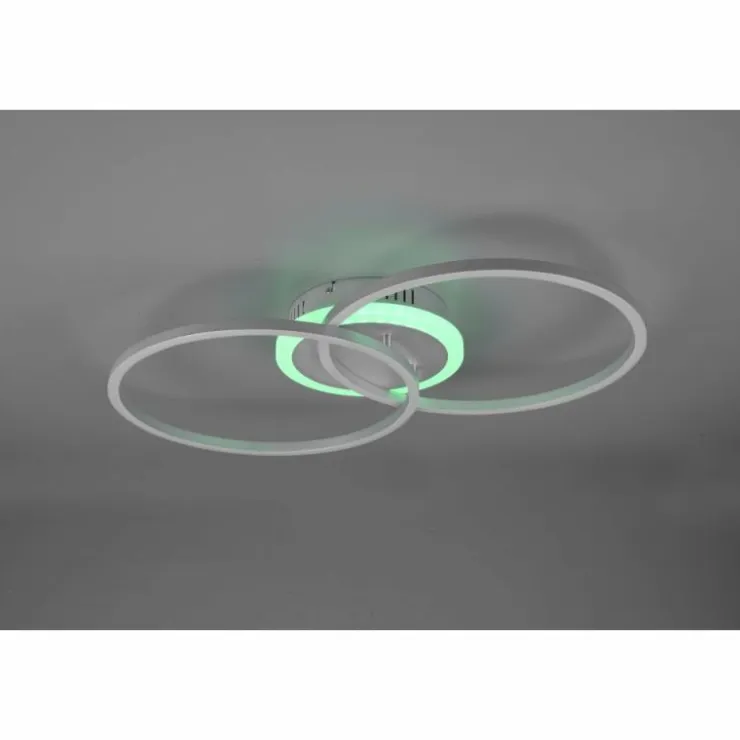 Luminaires Reality Éclairage Led|Plafonnier Reality Arribo LED Titane, 3 lumières, Télécommandes, Changeur de couleurs