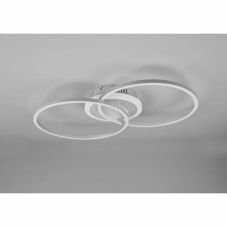 Luminaires Reality Éclairage Led|Plafonnier Reality Arribo LED Titane, 3 lumières, Télécommandes, Changeur de couleurs