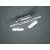 Luminaires Reality Éclairage Led|Plafonnier Reality Bondy LED Nickel mat, 2 lumières, Télécommandes