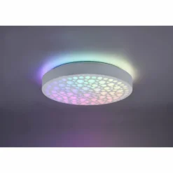 Luminaires Reality Éclairage Led|Plafonnier Reality Chizu LED Blanc, 1 lumière, Télécommandes, Changeur de couleurs