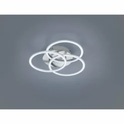 Luminaires Reality Éclairage Led|Plafonnier Reality Circle LED Nickel mat, 1 lumière, Télécommandes