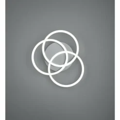 Luminaires Reality Éclairage Led|Plafonnier Reality Circle LED Nickel mat, 1 lumière, Télécommandes