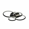 Luminaires Reality Éclairage Led|Plafonnier Reality CIRES LED Noir, 1 lumière