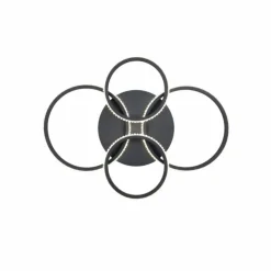 Luminaires Reality Éclairage Led|Plafonnier Reality CIRES LED Noir, 1 lumière
