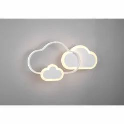 Luminaires Reality Éclairage Led|Plafonnier Reality Cloudy LED Blanc, 1 lumière, Télécommandes, Changeur de couleurs