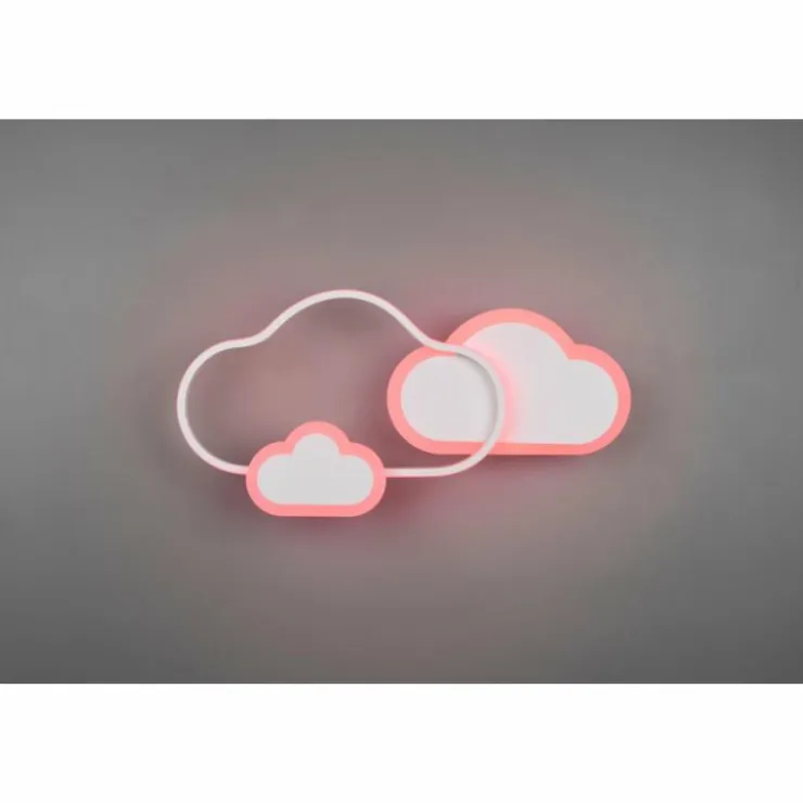 Luminaires Reality Éclairage Led|Plafonnier Reality Cloudy LED Blanc, 1 lumière, Télécommandes, Changeur de couleurs