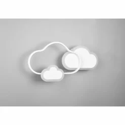 Luminaires Reality Éclairage Led|Plafonnier Reality Cloudy LED Blanc, 1 lumière, Télécommandes, Changeur de couleurs