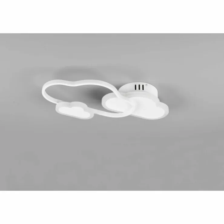 Luminaires Reality Éclairage Led|Plafonnier Reality Cloudy LED Blanc, 1 lumière, Télécommandes, Changeur de couleurs