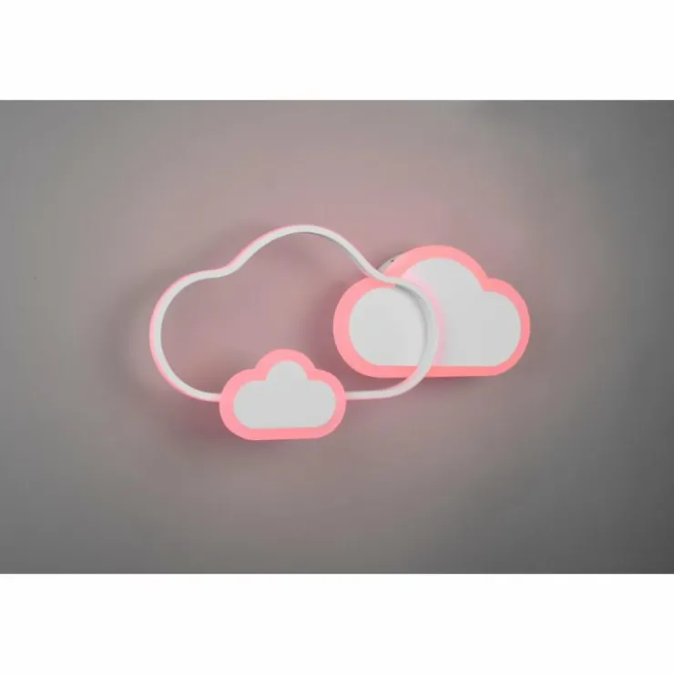Luminaires Reality Éclairage Led|Plafonnier Reality Cloudy LED Blanc, 1 lumière, Télécommandes, Changeur de couleurs
