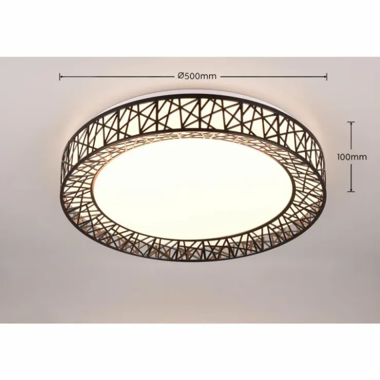 Luminaires Reality Éclairage Led|Plafonnier Reality CLUSTER LED Noir, 1 lumière, Télécommandes