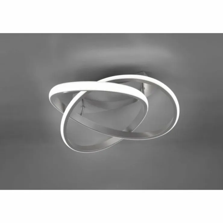 Luminaires Reality Éclairage Led|Plafonnier Reality Course LED Nickel mat, 1 lumière
