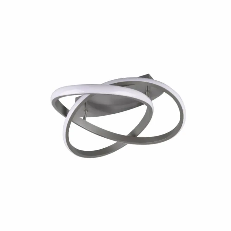 Luminaires Reality Éclairage Led|Plafonnier Reality Course LED Nickel mat, 1 lumière