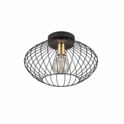 Luminaires Reality Plafonniers|Plafonnier Reality Grid Noir, 1 lumière
